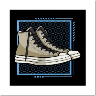 Retro Skate Sneaker Posters and Art